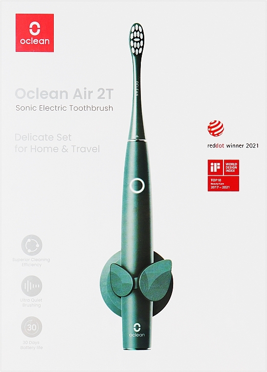 Intelligente elektrische Zahnbürste - Oclean Air 2T Electric Toothbrush Green — Bild N1
