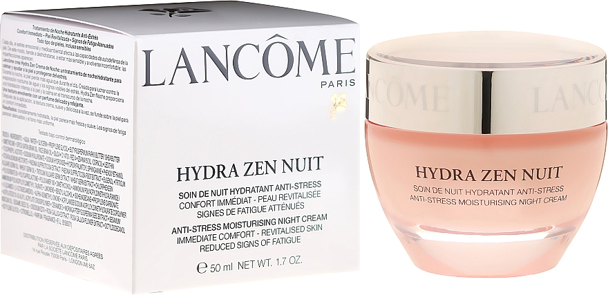 Feuchtigkeitsspendende und beruhigende Nachtcreme - Lancome Hydra Zen Nuit 50ml