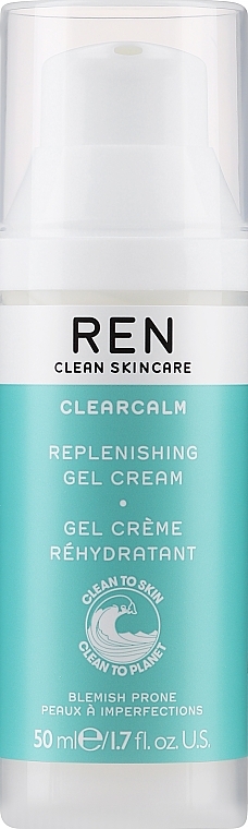 Beruhigende und regenerierende Gel-Creme für das Gesicht - Ren Clearcalm Replenishing Gel Cream — Bild N1