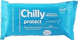 Düfte, Parfümerie und Kosmetik Antibakterielle Intimpflegetücher - Chilly Gel Antibacterial Intimate Wipes
