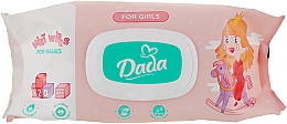 Düfte, Parfümerie und Kosmetik Unparfümierte Feuchttücher für Mädchen mit Deckel - Dada Wipes For Girls