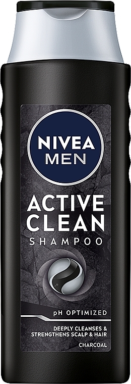 Shampoo mit Aktivkohle "Active Clean" - NIVEA MEN — Bild N1