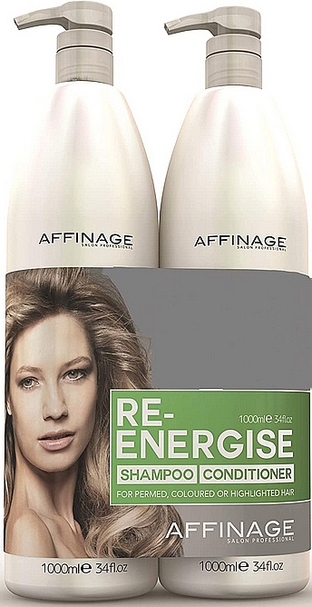 Set - Affinage Mode Re-Energise Shampoo & Conditioner Duo (shm/1000ml + h/cond/1000ml) — Bild N1