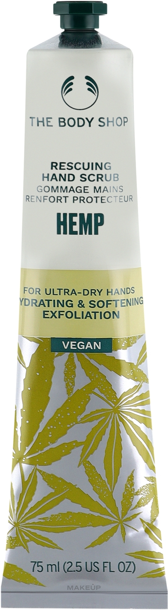 Handpeeling mit Hanf - The Body Shop Hemp Rescuing Hand Scrub — Bild 75 ml