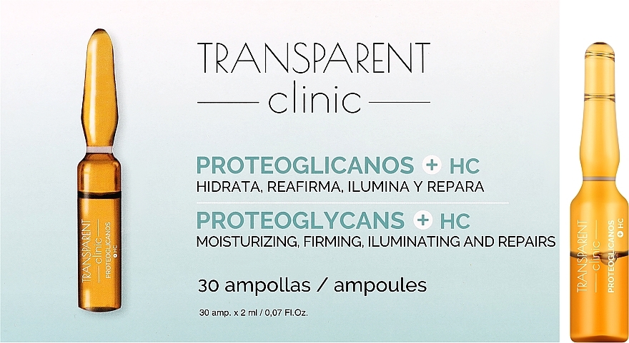 Ampullen für das Gesicht - Transparent Clinic Proteoglicanos + HC — Bild N1