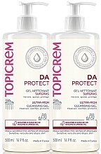 Düfte, Parfümerie und Kosmetik Set - Topicrem DA Protect Ultra-Rich Cleansing Gel (cl/gel/2x500ml)