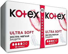 Damenbinden 20 St. - Kotex Ultra Dry&Soft Normal Duo — Bild N2