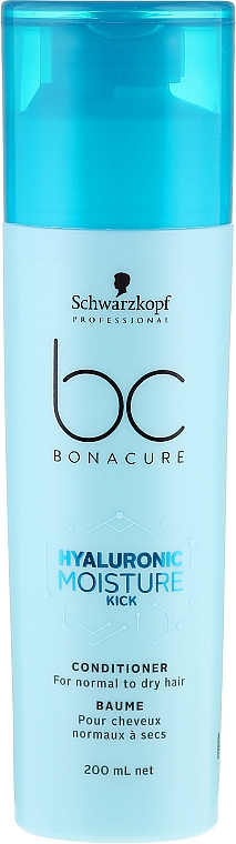 Feuchtigkeitsspendende Haarspülung für lockiges Haar - Schwarzkopf Professional BC Bonacure Hyaluronic Moisture Kick — Bild N1