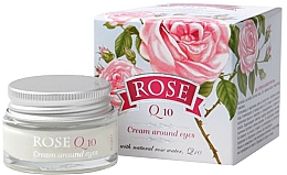 Augenkonturcreme mit natürlichem Rosenwasser und Coenzym Q10 - Bulgarian Rose Rose Q10 Cream Araund Eyes — Foto N1