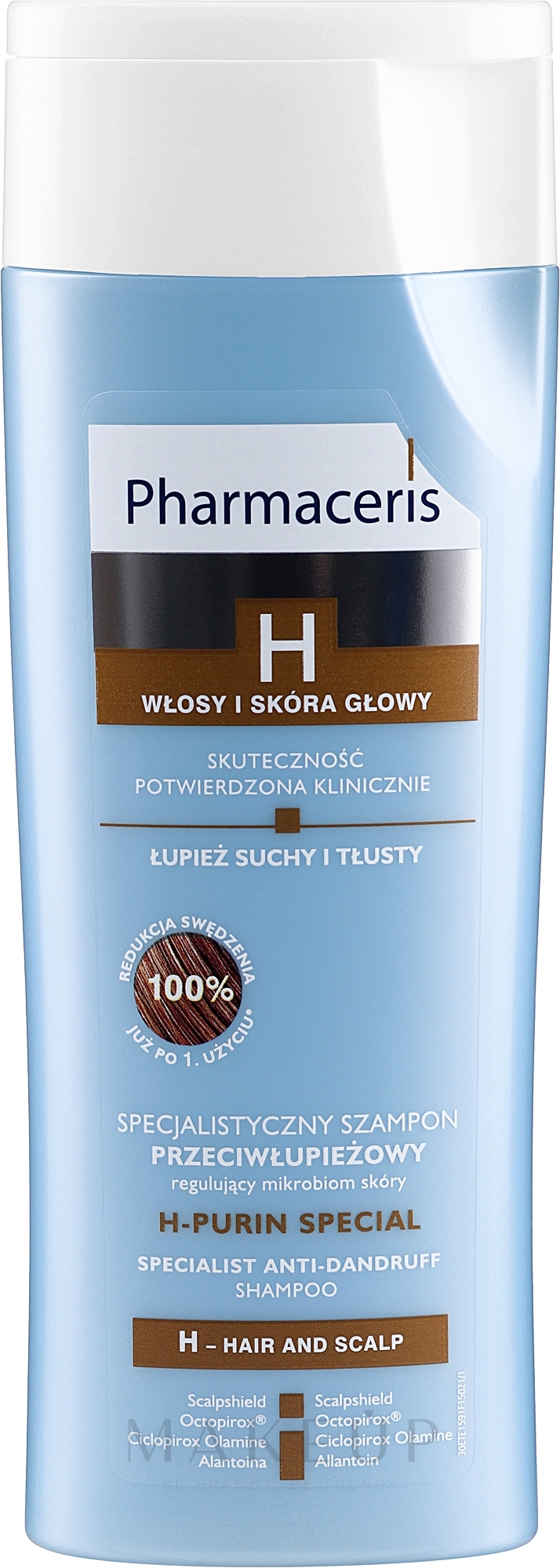 Anti-Schuppen Shampoo - Pharmaceris H-Puri Special Hair And Scalp — Bild 250 ml