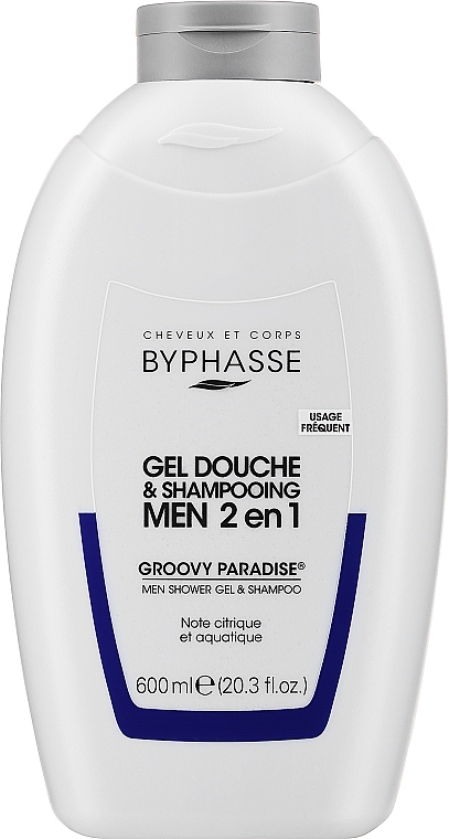 2in1 Duschgel und Shampoo für Männer - Byphasse Men Shower Gel-Shampoo 2in1 Groovy Paradise — Bild N2