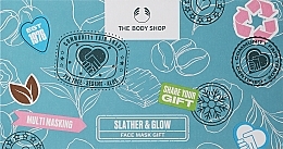 Gesichtspflegeset 5 St. - The Body Shop Slather & Glow Face Mask Gift Christmas Gift Set — Bild N1
