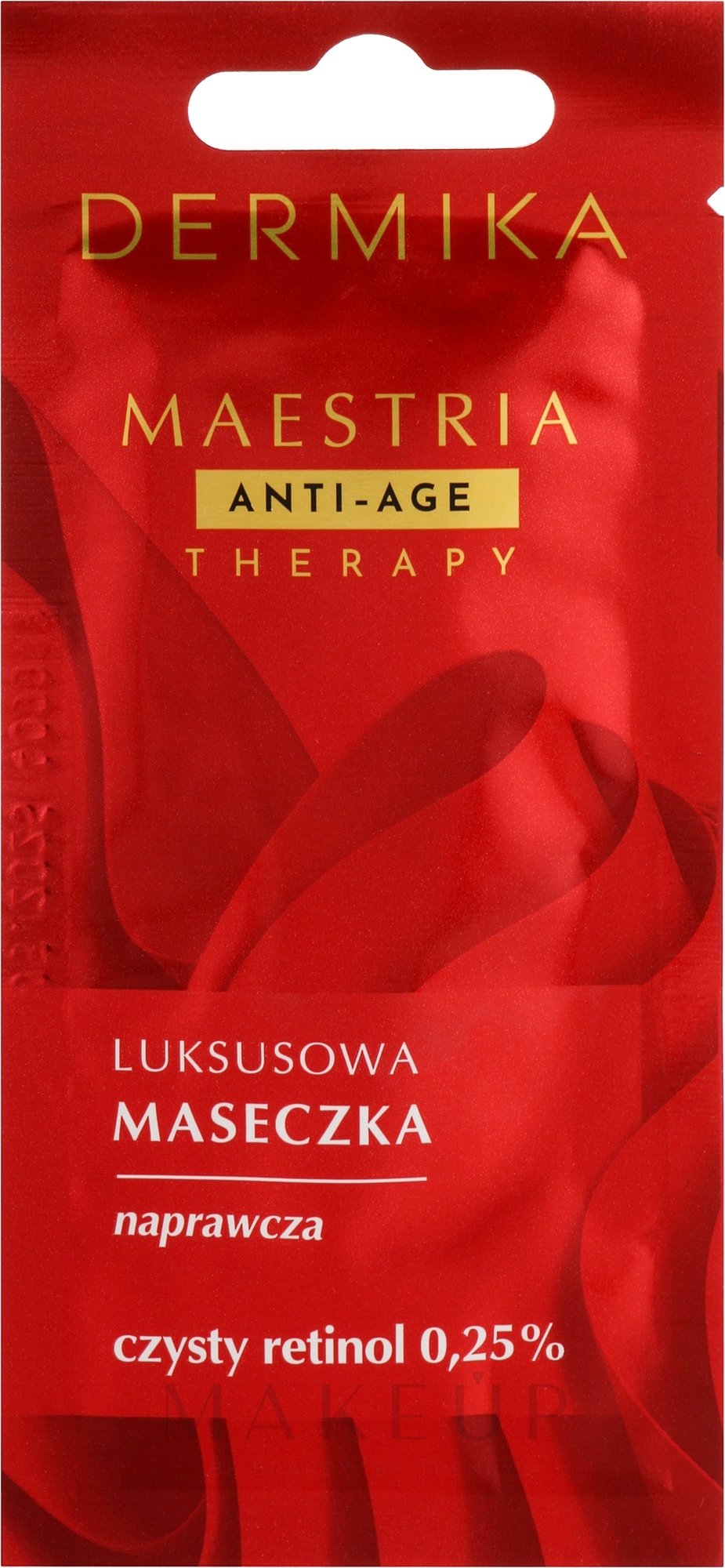 Revitalisierende Gesichtsmaske mit reinem Retinol 0,25 % - Dermika Maestria Anti-age Therapy — Bild 7 g