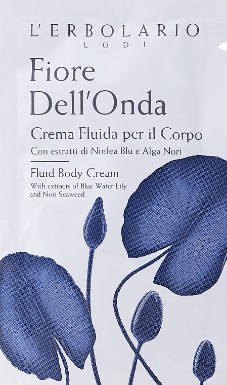 GESCHENK! Creme-Fluid für den Körper - L'Erbolario Lodi Fiore Dell`Onda Fluid Body Cream (Probe) — Bild N1