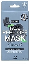 Düfte, Parfümerie und Kosmetik Peel-off-Gesichtsmaske mit Aktivkohle - Sence Peel-Off Mask Charcoal Exfoliate & Purify