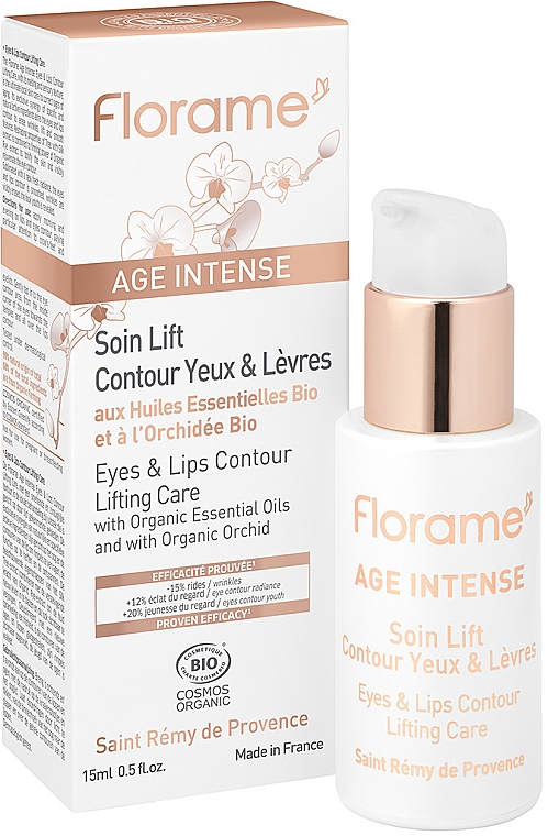 Lifting-Creme für Augen- und Lippenkontur - Florame Age Intense Eyes & Lips Contour Lifting Care — Bild N1