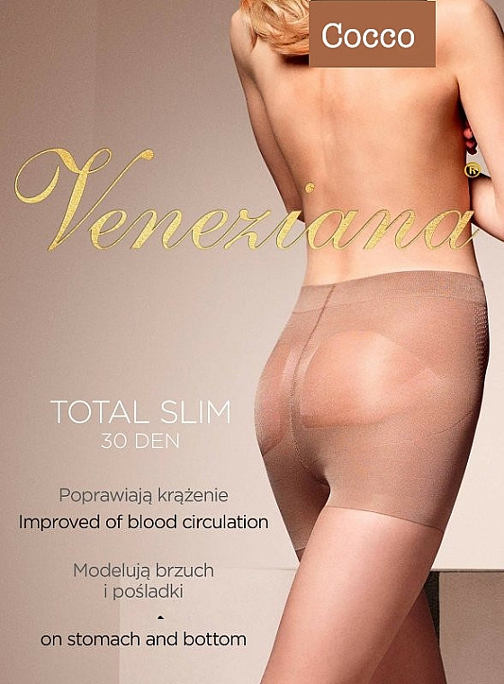 Strumpfhose für Damen Total Slim 30 Den cocco - Veneziana — Bild N1