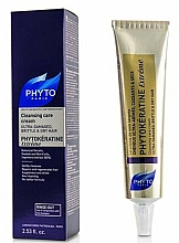 Sanfte Waschcreme für spröde und brüchige Haare mit Macadamiaöl und Kräutern - Phyto Phytokeratine Extreme Cleansing Care Cream — Bild N1