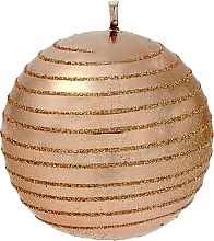 Düfte, Parfümerie und Kosmetik Dekorative Kerze 10 cm rosa-gold - Artman Andalo Metalic