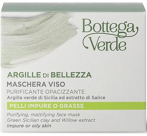 Reinigende, mattierende Tonerde-Gesichtsmaske  - Bottega Verde Purifying Mattifying Face Clay Mask — Bild N2