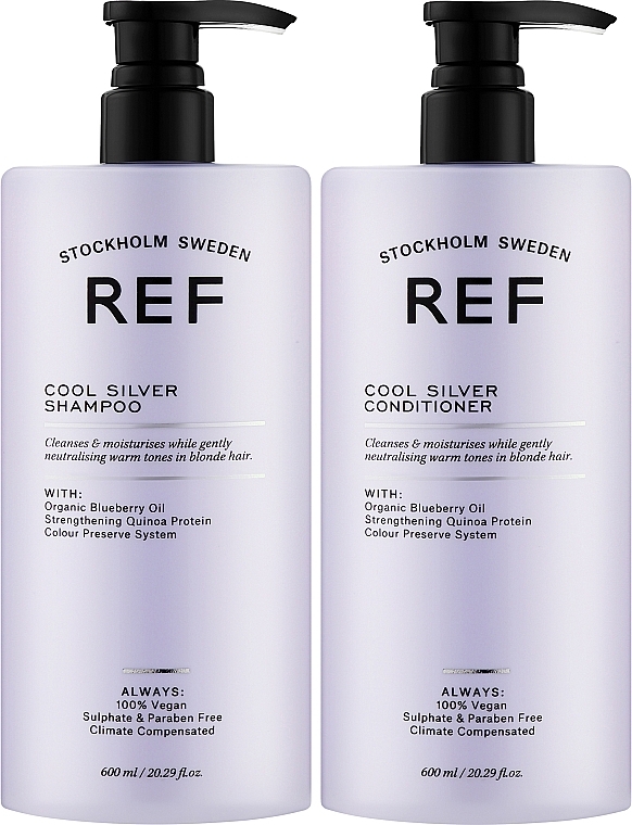 Set - REF Cool Silver Duo Set (shm/600ml + cond/600ml) — Bild N2