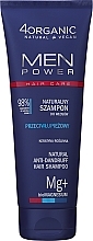 Natürliches Anti-Shuppen Shampoo - 4Organic Men Power Anti-Dandruff Natural Shampoo — Bild N1