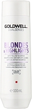 Düfte, Parfümerie und Kosmetik Anti-Gelbstich Shampoo für blondes und gesträhntes Haar - Goldwell Dualsenses Blondes & Highlights Anti-Yellow Shampoo