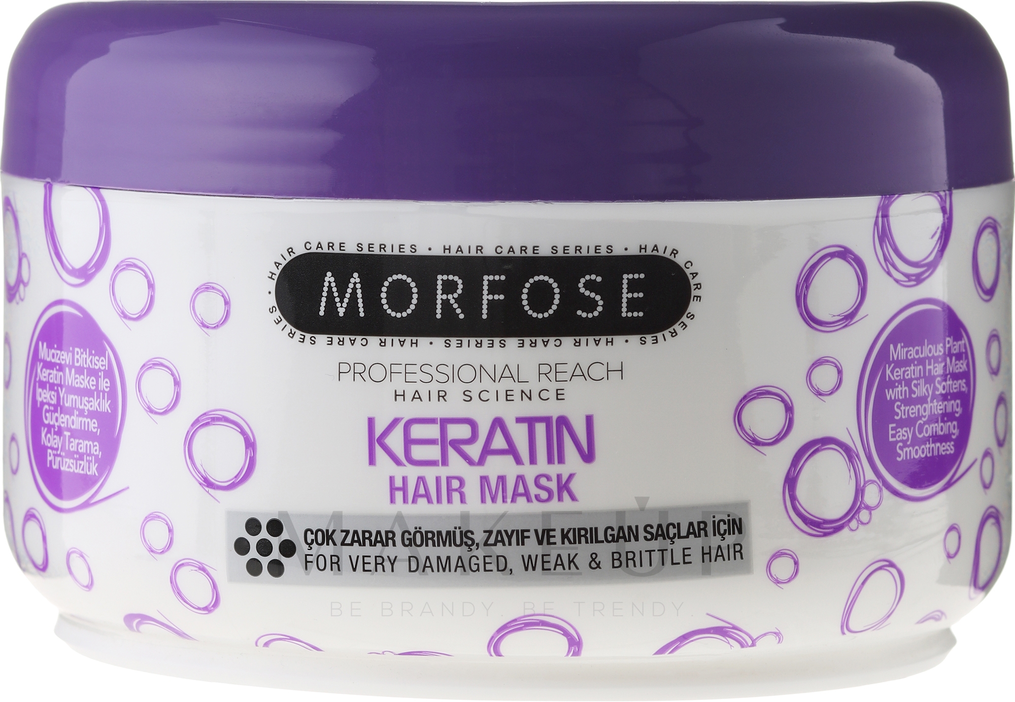 Maske für sehr geschädigtes, schwaches und sprödes Haar mit Keratin - Morfose Buble Keratin Hair Mask — Bild 500 ml