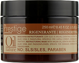 Düfte, Parfümerie und Kosmetik Revitalisierende Haarmaske mit Arganöl und Keratin - Erreelle Italia Prestige Oil Nature Regenereting Mask