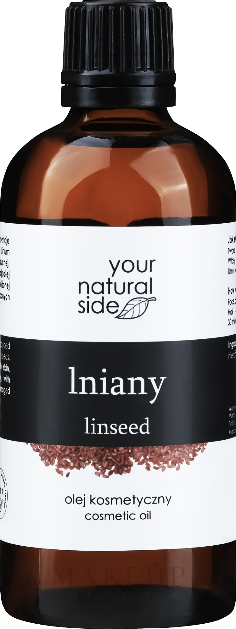 100% natürliches Leinsamenöl - Your Natural Side Olej — Bild 100 ml