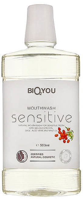 Mundwasser für empfindliche Zähne - Bio2You Mouth Wash For Sensitive Teeth — Bild N1