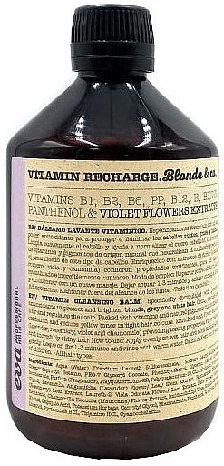 GESCHENK! Vitamin-Shampoo für blondes Haar - Eva Professional Vitamin Recharge Blonde — Bild N2