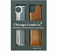 Düfte, Parfümerie und Kosmetik Haarpflegeset - Chicago Comb Co CHICA-1-SET (Haarkamm 1 St. + Case 1 St.)