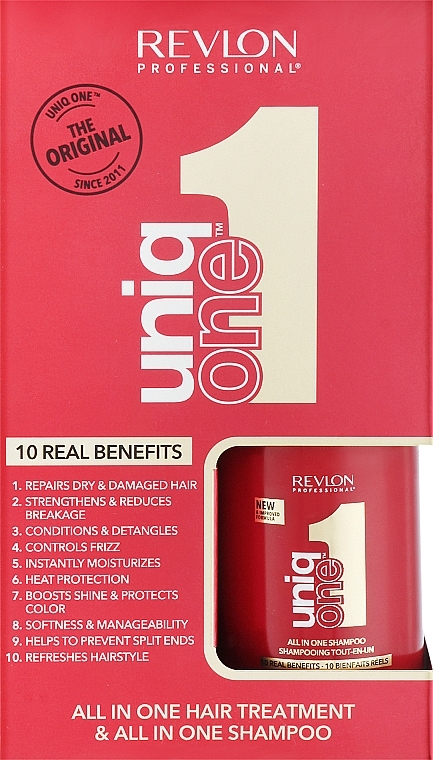Haarpflegeset - Revlon Professional Uniqone All in One Great Hair Care Set (Shampoo 100ml + Haarbehandlung 150ml) — Bild N1
