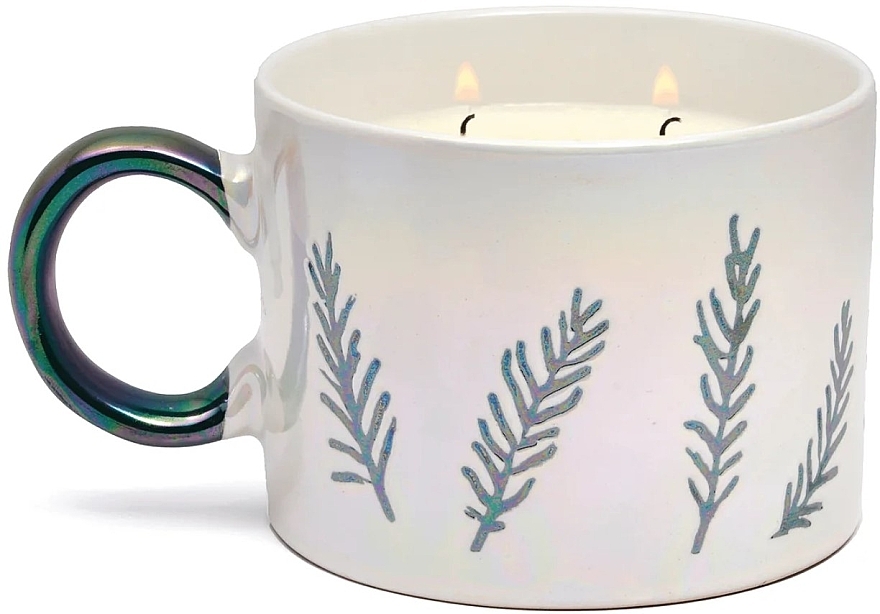 Duftkerze weiß - Paddywax Cypress & Fir White Ceramic Mug Candle — Bild N1