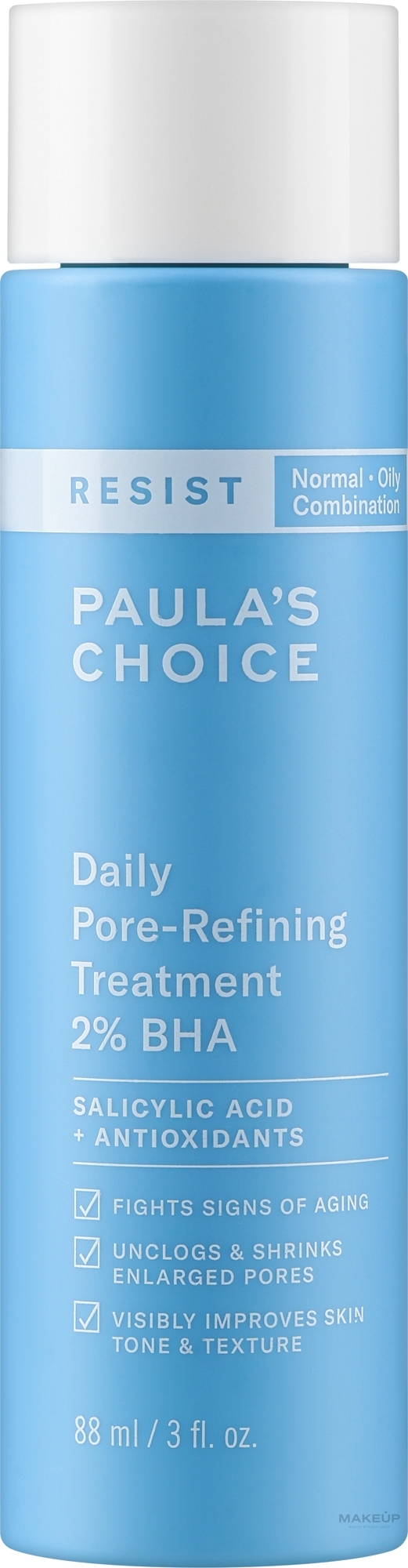 Porenverfeinerndes und reinigendes Tonikum - Paula's Choice Resist Daily Pore-Refining Treatment 2% BHA  — Bild 88 ml