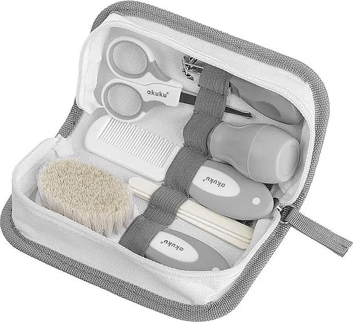 Babypflegeset, grau - Akuku Hooligans Baby Care Starter Kit — Bild N1