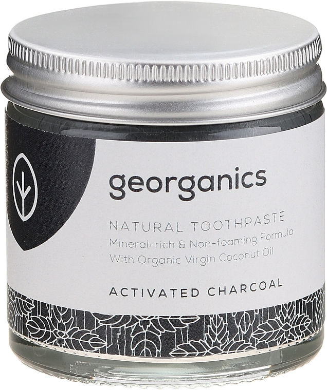 Natürliche und mineralstoffreiche Zahnpasta mit Aktivkohle - Georganics Activated Charcoal Natural Toothpaste — Foto N2