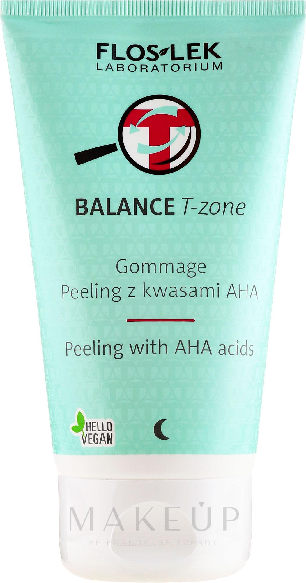 Gesichtspeeling mit AHA-Säuren für die T-Zone - Floslek Balance T-Zone Gommage Peeling With AHA Acids — Bild 125 ml