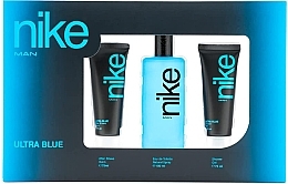 Duftset (Eau de Toilette 100 ml + Duschgel 75 ml + After Shave Balsam 75 ml) - Nike Man Ultra Blue  — Bild N1