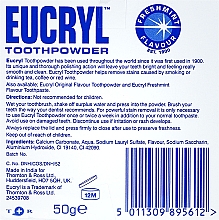 Aufhellender und polierender Zahnpulver mit Minzgeschmack - Eucryl Toothpowder Freshmint — Bild N3