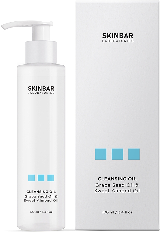 Gesichtsreinigungsöl mit Traubenkernöl und Süßmandelöl - SKINBAR Grape Seed Oil & Sweet Almond Oil Cleansing Oil — Bild N4