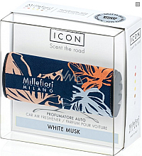 Auto-Lufterfrischer Weißer Moschus - Millefiori Milano Icon Car Air Freshener Textile Floral White Musk — Bild N1