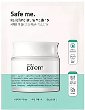 Düfte, Parfümerie und Kosmetik Feuchtigkeitsspendende Gesichtsmaske - Make P:rem Safe Me. Relief Moisture Mask 15