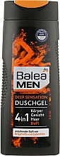 4in1 Duschgel für Gesicht, Haar und Körper mit Bergamotte- und Zedernholzduft - Balea Men Shower Gel Deep Sensation — Bild N1