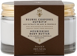 Düfte, Parfümerie und Kosmetik Nährende Körperbutter mit Honig- und Propolisextrakt - Panier Des Sens Body Butter