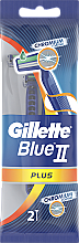 Düfte, Parfümerie und Kosmetik Einwegrasierer 2 St. - Gillette Blue II Plus Chromium