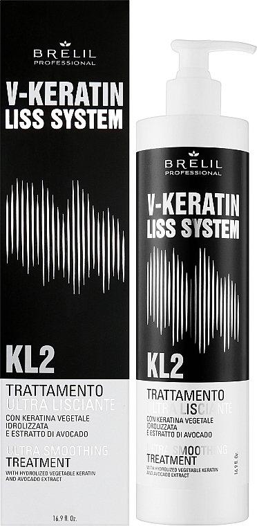 Ultra-Glättende Haarbehandlung - Brelil V-Keratin Liss System KL2 Ultra Smoothing Treatment — Bild N2