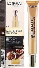 Augencreme gegen dunkle Ringe mit schwarzem Trüffel und fermentiertem Schwarztee - L'Oreal Paris Age Perfect Cell Renew Illuminating Eye Cream — Bild N1