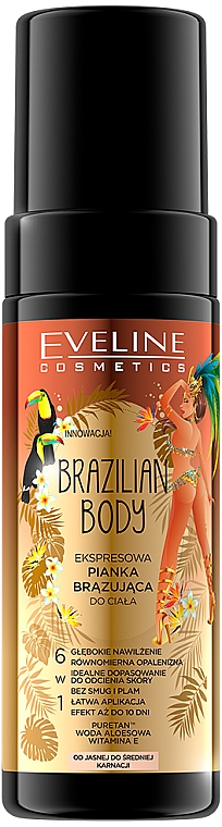 Selbstbräunungsschaum für den Körper - Eveline Cosmetics Brazilian Body — Foto N1
